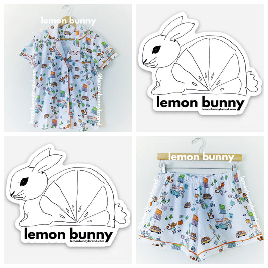 Roller Rabbit On The Road Polo Pajamas in White, Size S (Version 2)