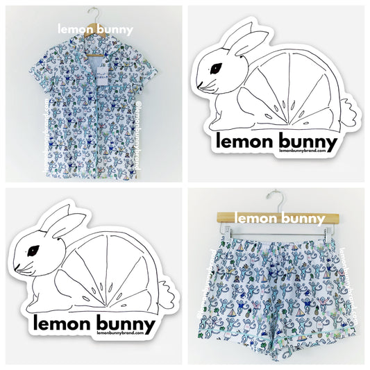 Roller Rabbit Charleston Monkey Polo Pajamas in White, Size XS (Version 1)