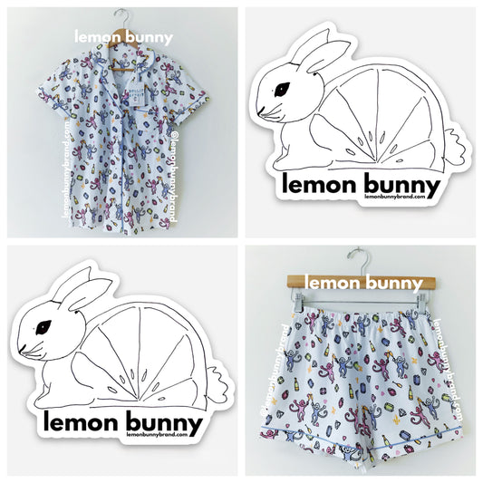 Roller Rabbit Cheery Monkey Polo Pajamas in White, Size XS