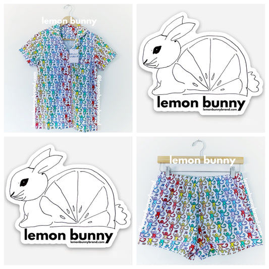 Roller Rabbit Disco Monkey Polo Pajamas in Rainbow, Size XS (Version 1)