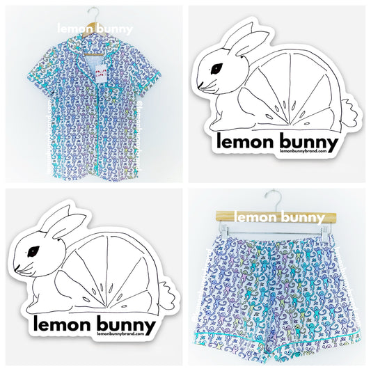 Roller Rabbit Disco Monkey Polo Pajamas in Mermaid, Size S (Version 2)
