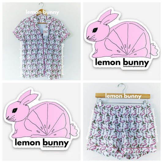 Roller Rabbit Freddy Flamingo Polo Pajamas in Pink, Size S