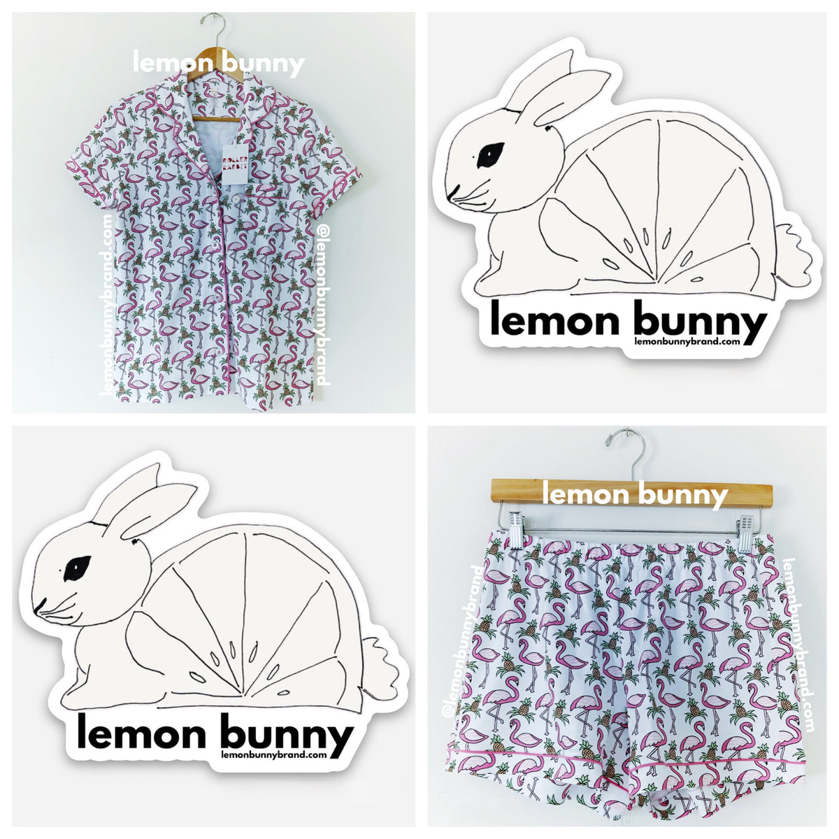 Roller Rabbit Freddy Flamingo Polo Pajamas in Pink, Size S