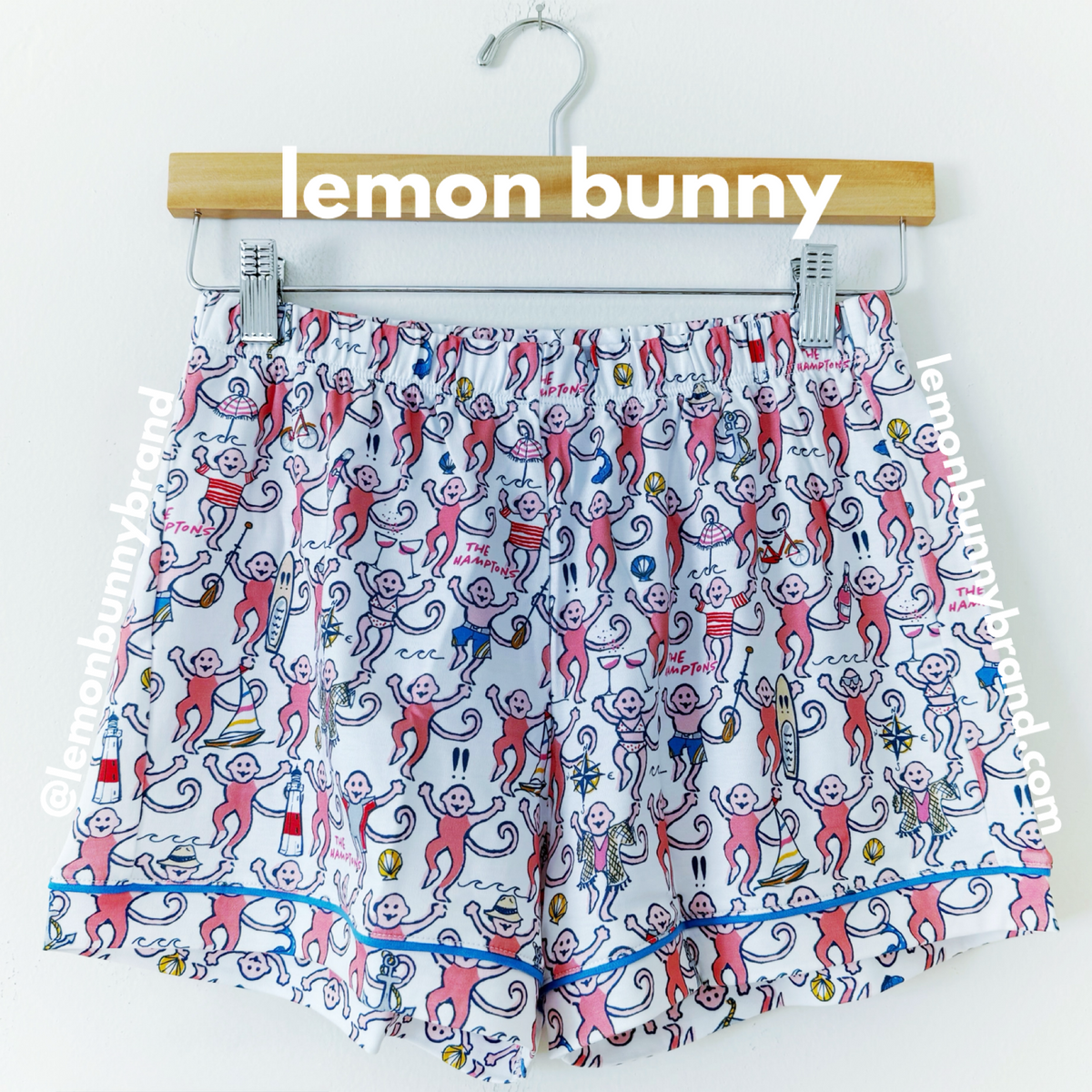 Roller Rabbit Hamptons Monkey Polo Pajamas in Pink, Size XS (Version 1)