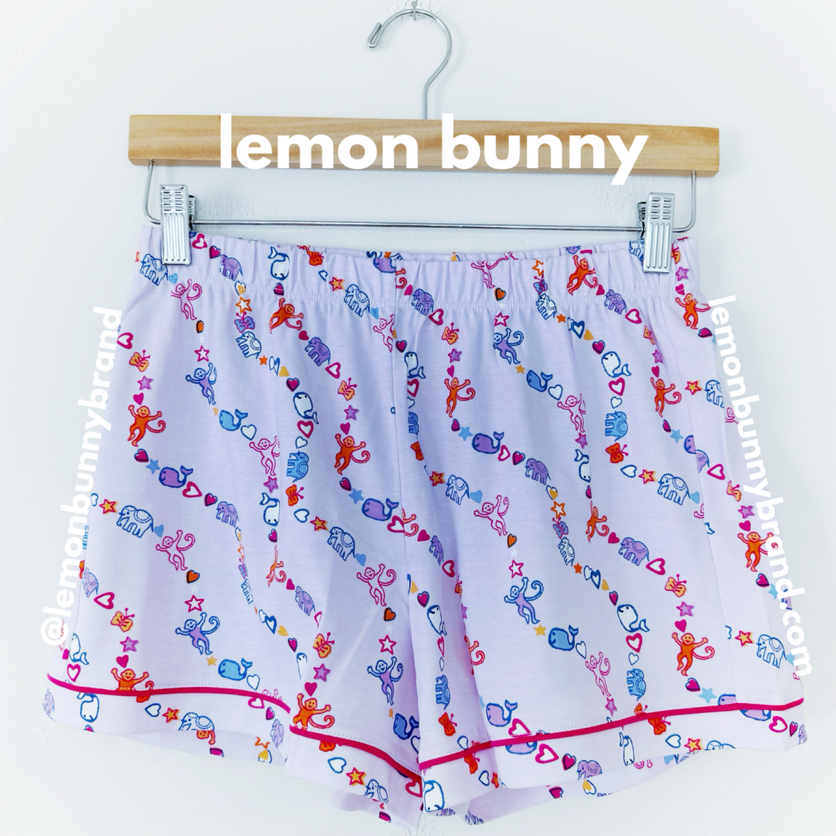 Roller Rabbit Icon Wave Polo Pajamas in Lavender, Size S (Version 1)