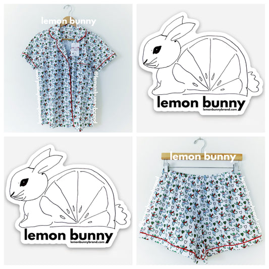 Roller Rabbit Merry Monkey Polo Pajamas in White, Size S