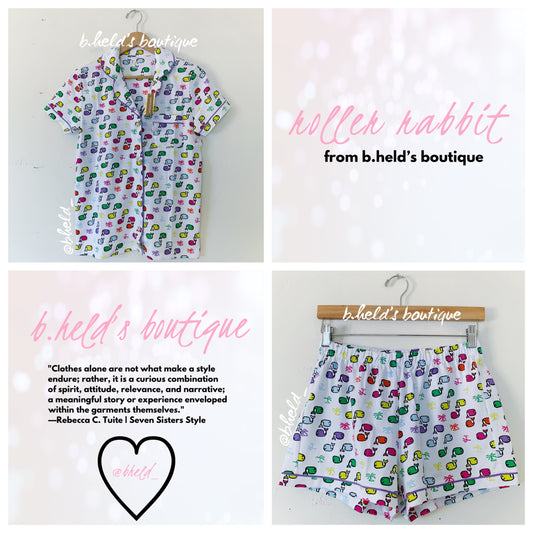Roller Rabbit Moby Paradise Polo Pajamas in Multi, Size S