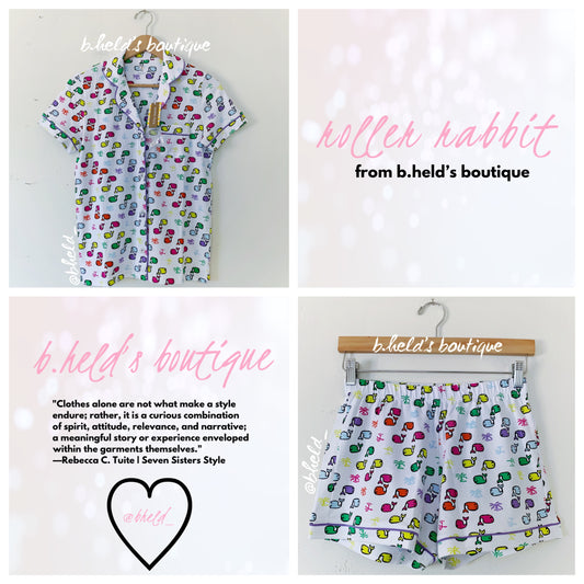 Roller Rabbit Moby Paradise Polo Pajamas in Multi, Size XS