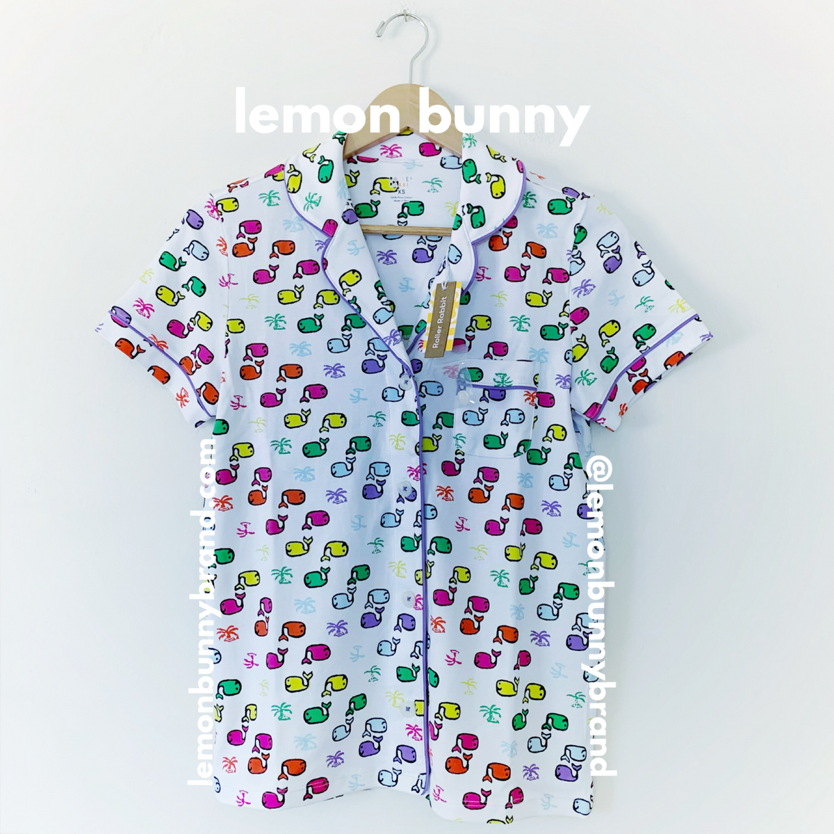 Roller Rabbit Moby Paradise Polo Pajamas in Multi, Size XS
