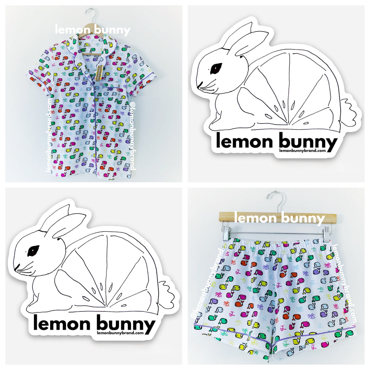 Roller Rabbit Moby Paradise Polo Pajamas in Multi, Size XS