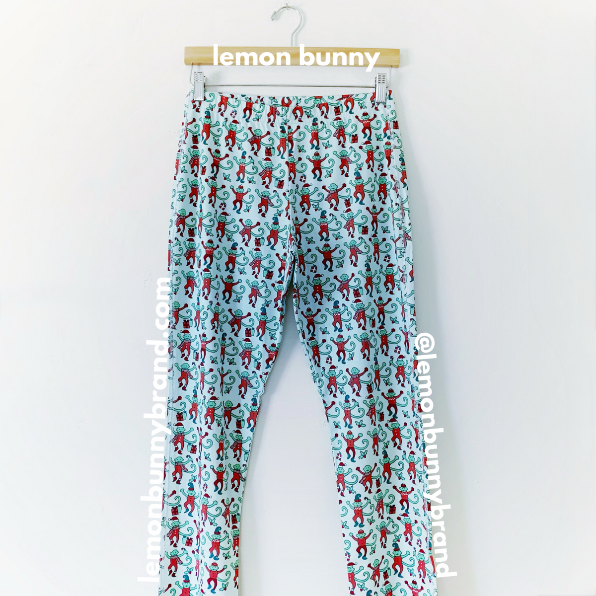 Roller Rabbit Monkey Mas Pajamas in Mint, Size S (Version 1)