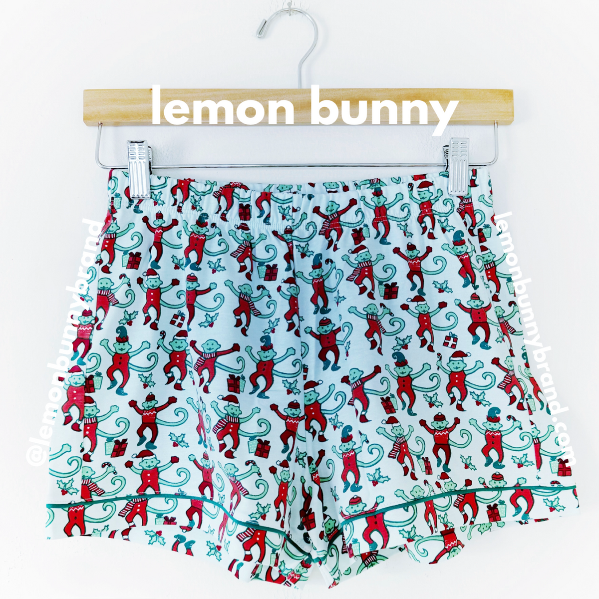 Roller Rabbit Monkey Mas Polo Pajamas in Mint, Size XS (Version 1)