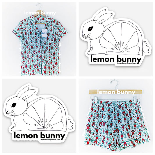Roller Rabbit Monkey Mas Polo Pajamas in Mint, Size XS (Version 1)