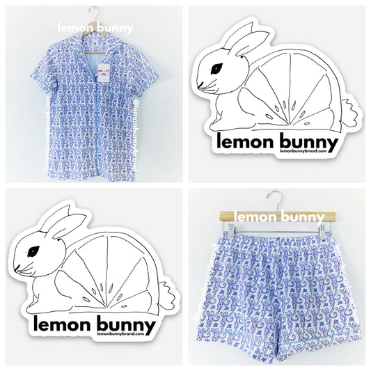 Roller Rabbit Monkey Polo Pajamas in Lavender, Size S (Version 1)