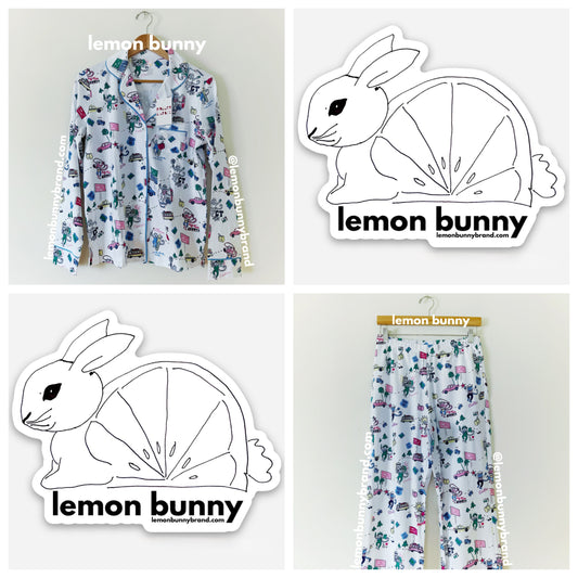 Roller Rabbit Party In The USA Long Sleeve Polo Pajamas in White, Size S (Version 1)