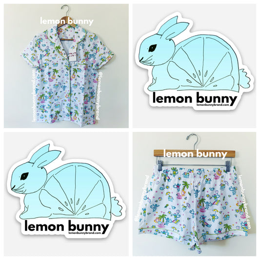 Roller Rabbit Pool Party Polo Pajamas in White, Size M (Version 2)