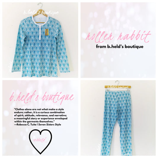 Roller Rabbit Star Monkey Pajamas in Blue, Size S