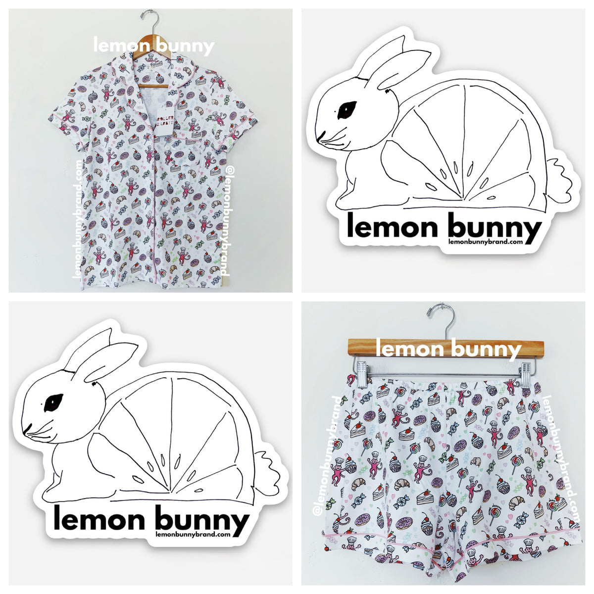 Roller Rabbit Sweet Dreams Polo Pajamas in Rainbow, Size S (Version 1)