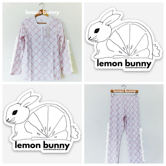 Roller Rabbit x LoveShackFancy Baby Bow Hearts Pajamas in Pink, Size S