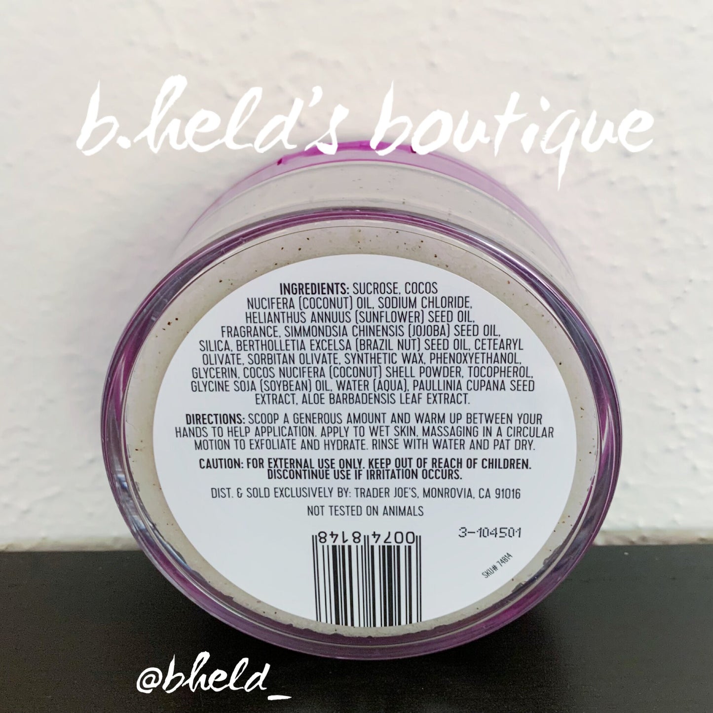 Trader Joe’s Special Bundle Trio of Brazil Nut Body Butter, Scrub, & Candle