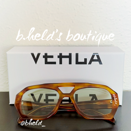 VEHLA River Sunglasses in Honey Tort/Sage, One Size