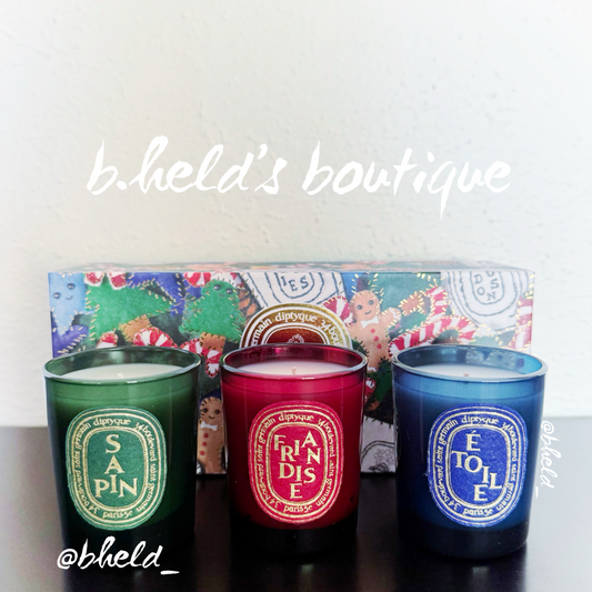 diptyque 2024 Set of 3 Small Holiday Scented Candles, One Size