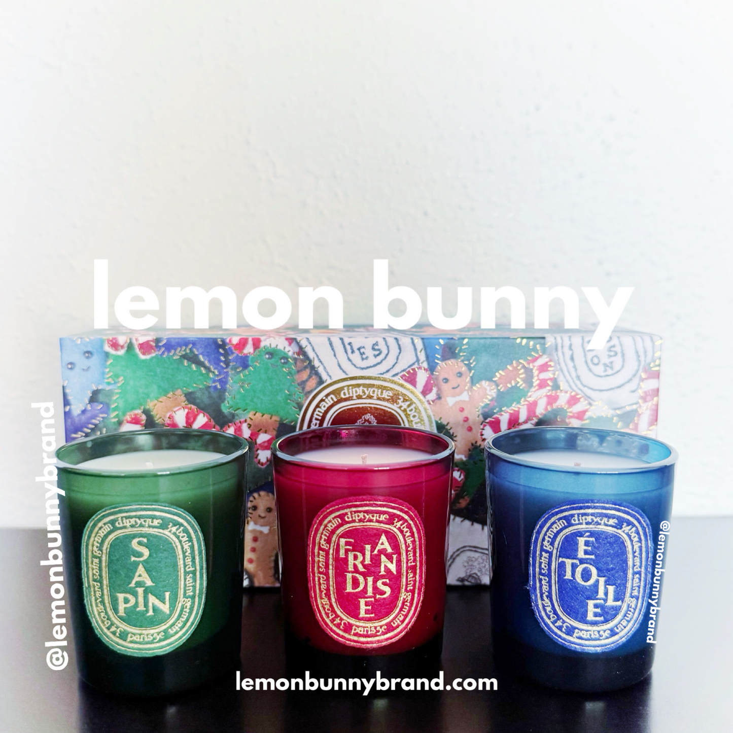 diptyque 2024 Set of 3 Small Holiday Scented Candles, One Size