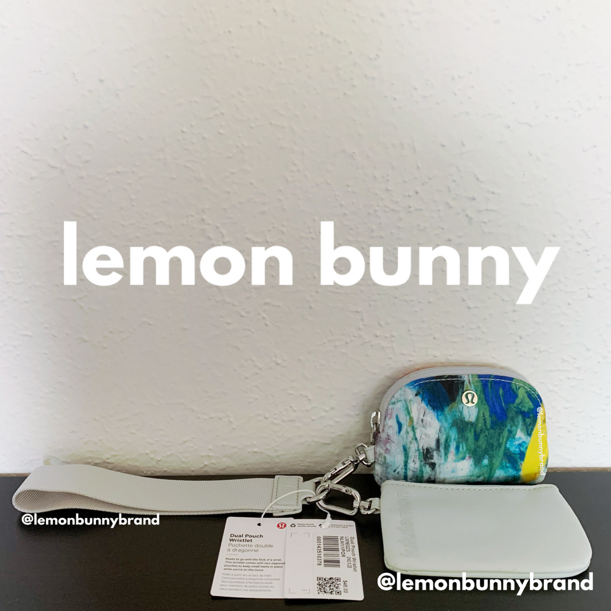 lululemon Dual Pouch Wristlet in No Limits White Multi/Vapor, One Size (Version 12)
