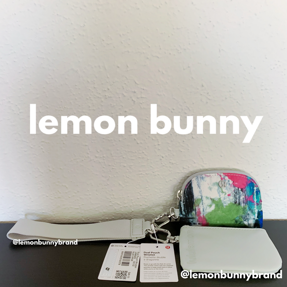 lululemon Dual Pouch Wristlet in No Limits White Multi/Vapor, One Size (Version 15)