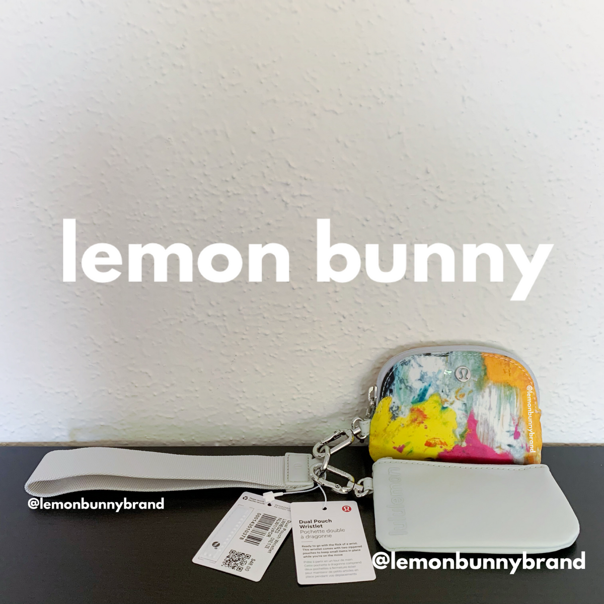 lululemon Dual Pouch Wristlet in No Limits White Multi/Vapor, One Size (Version 8)