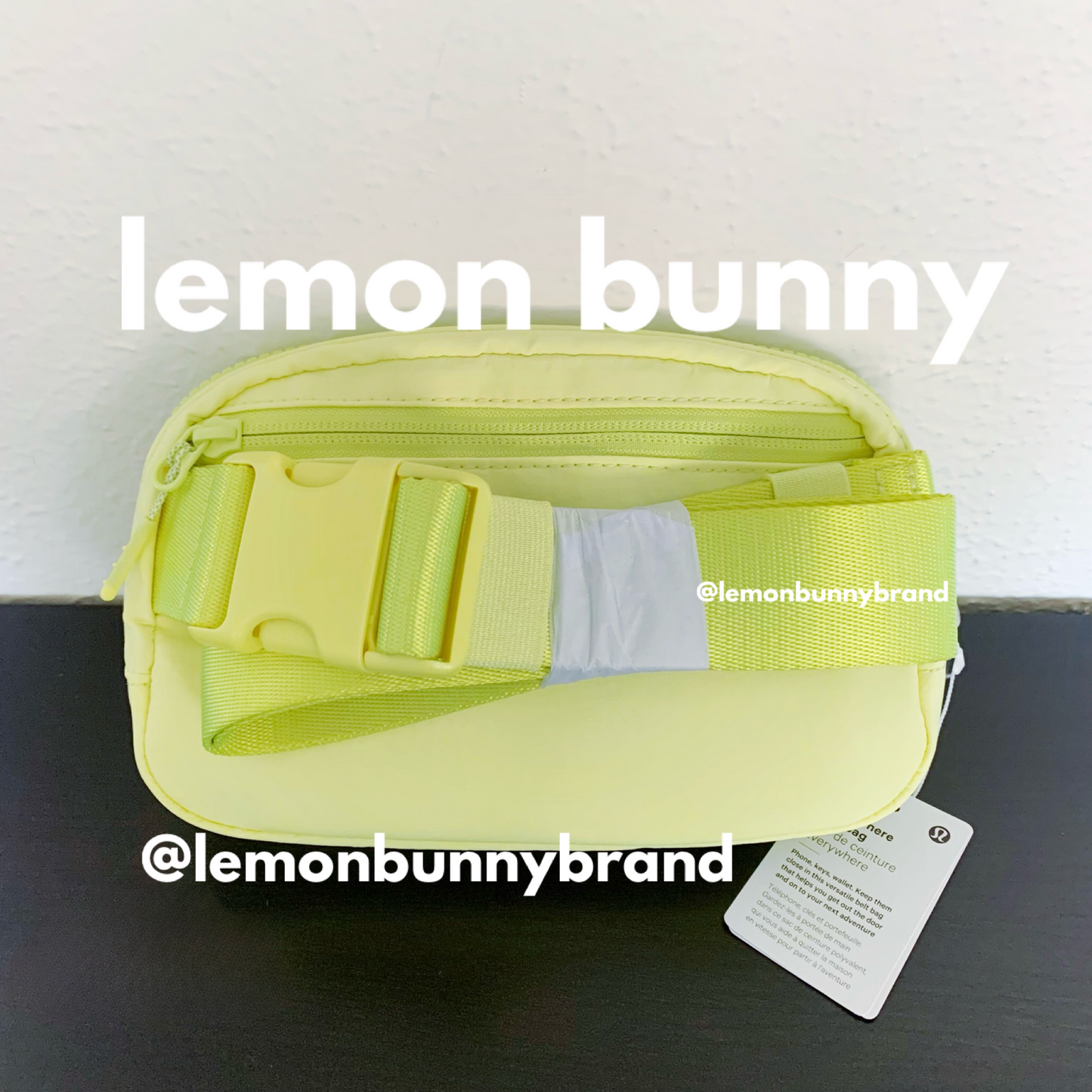 *lemon bunny Curated Bundle: 4 lululemon Everywhere Belt Bags in Ombré Pink Green Yellow