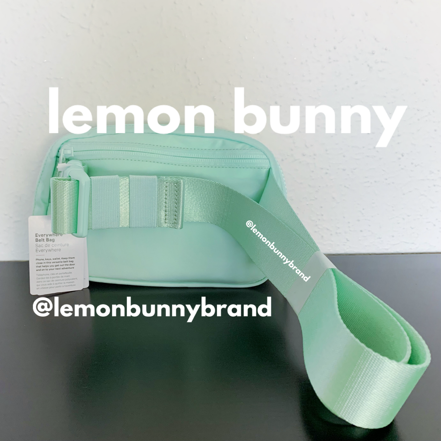 *lemon bunny Curated Bundle: 3 lululemon Everywhere Belt Bags in Ombré Pink Green White Opal