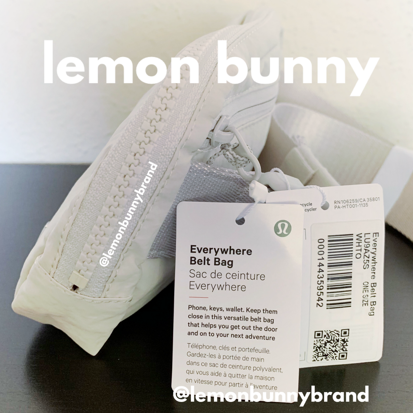 *lemon bunny Curated Bundle: 2 lululemon Everywhere Belt Bags in Mint Moment & White Opal