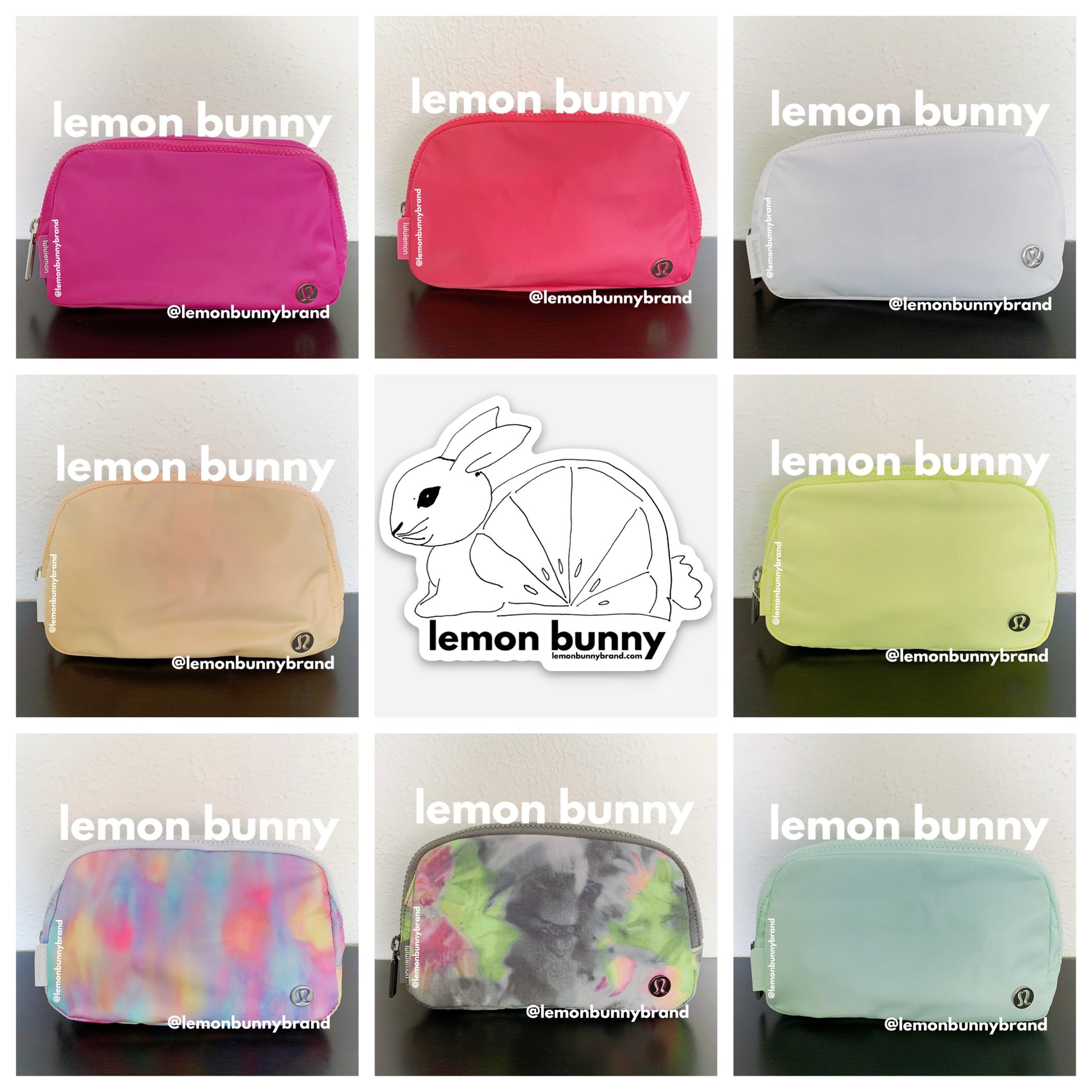 lemon bunny Curated Bundle: 8 lululemon Everywhere Belt Bags in Ombré lemon bunny Curated Bundle: 8 lululemon Everywhere Belt Bags in Ombré