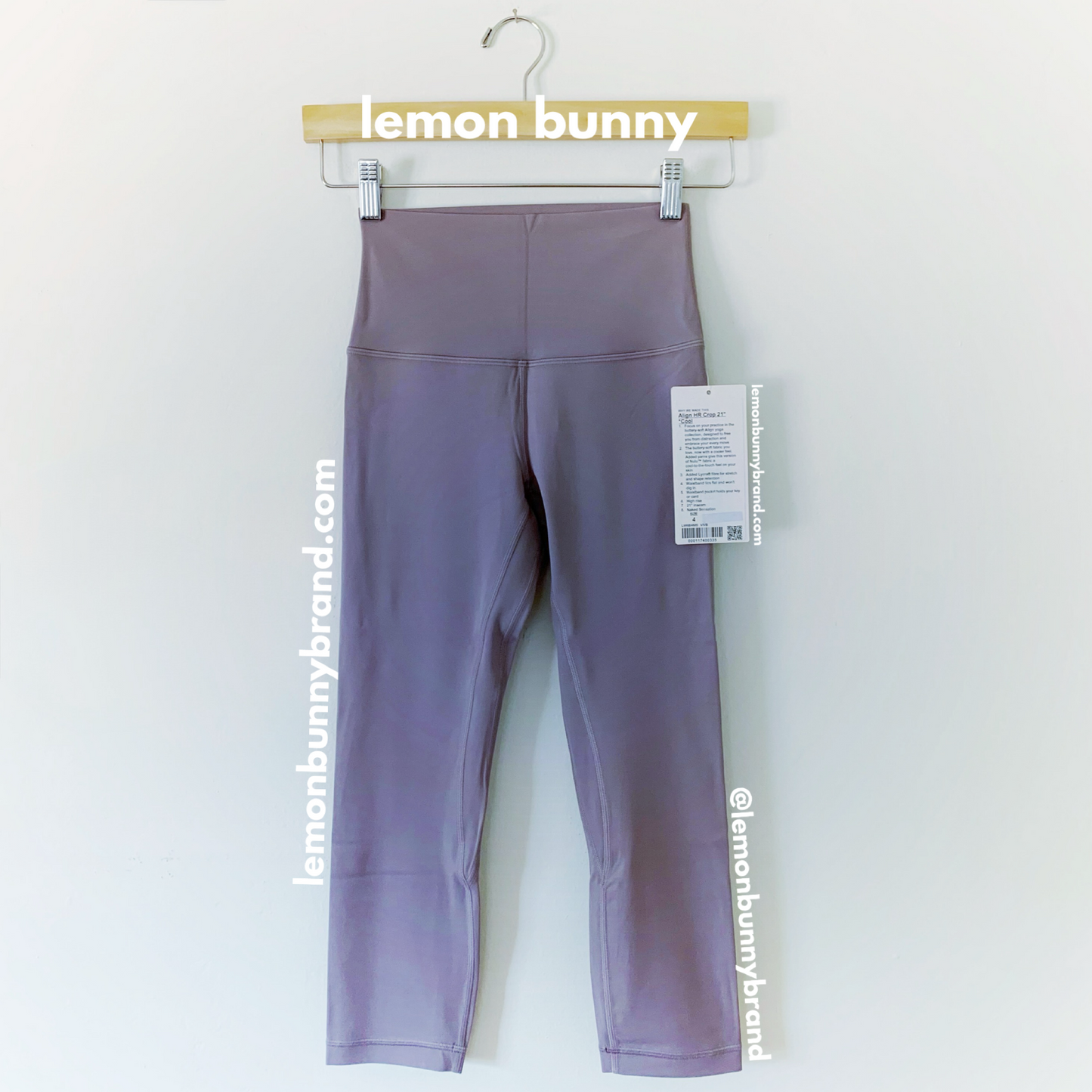 lululemon Align High-Rise Crop 21" *Cool in Violet Verbena, Size 4 (Single-Lined)
