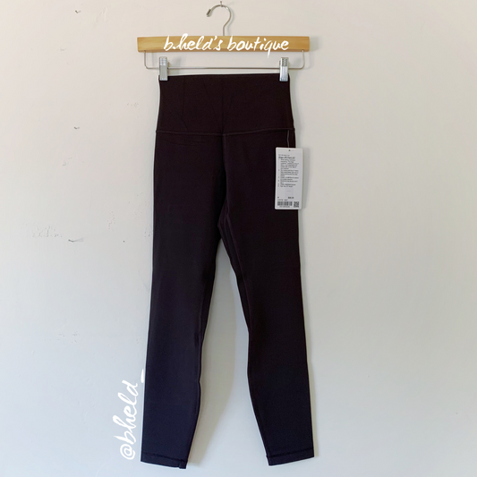 lululemon Align High-Rise Pant 25" in Black Granite, Size 4 (Single-Lined)