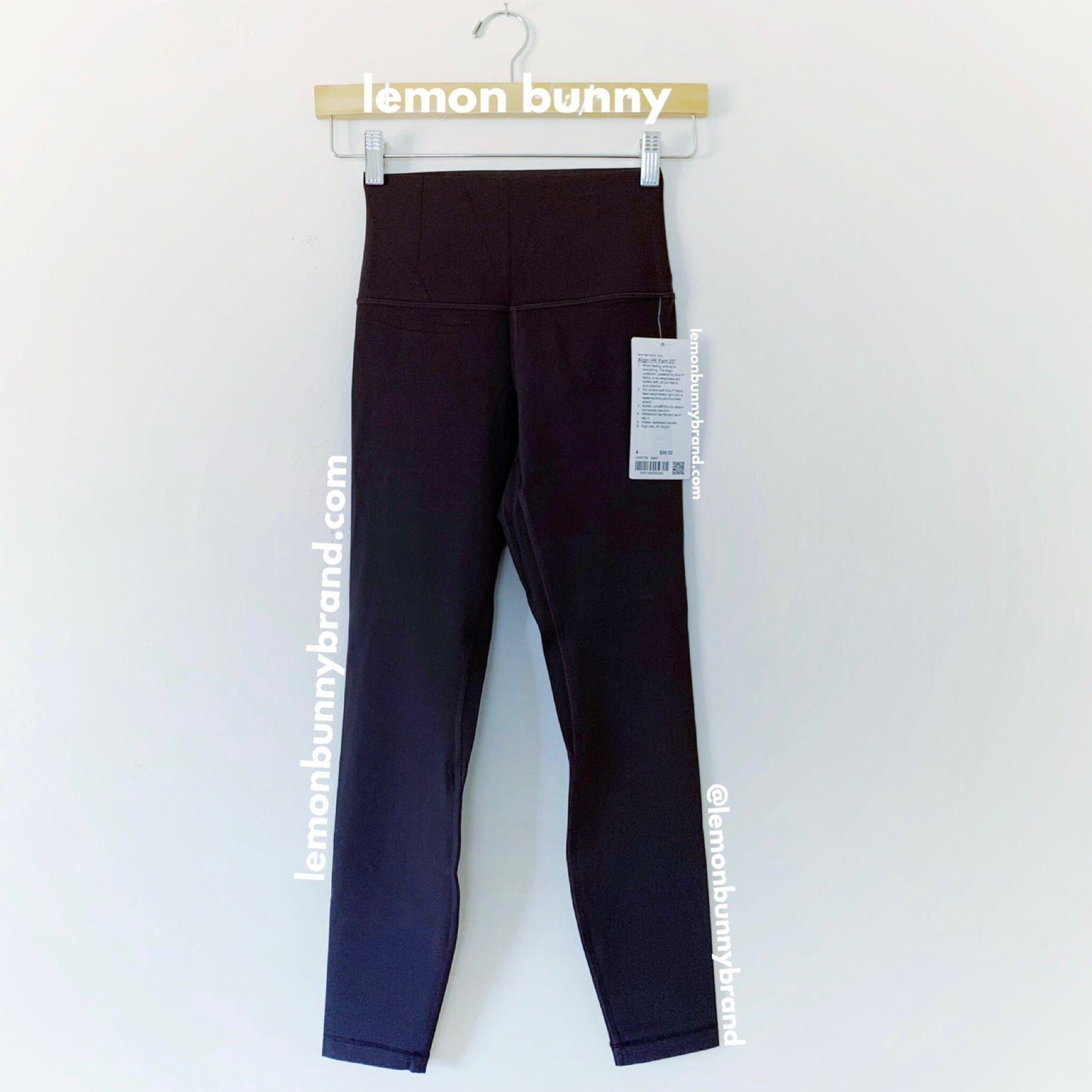 lululemon Align High-Rise Pant 25" in Black Granite, Size 4 (Single-Lined)