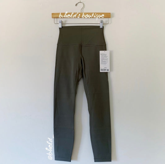 lululemon Align High-Rise Pant 25" in Grey Sage, Size 4 (Single-Lined)