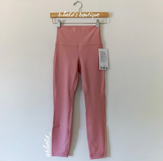 lululemon Align High-Rise Pant 25" in Pink Puff, Size 4 (Double-Lined)