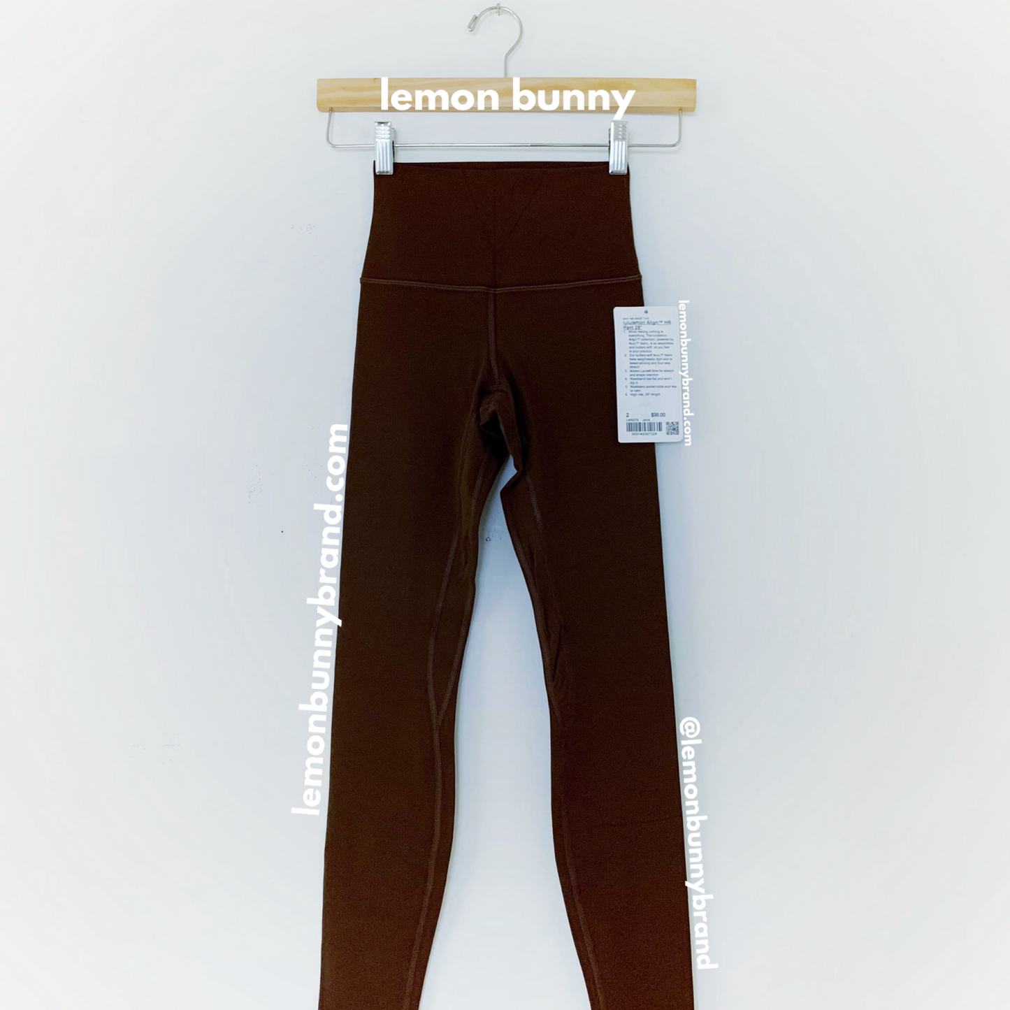 lululemon Align High-Rise Pant 28" in Java, Size 2 (Single-Lined)