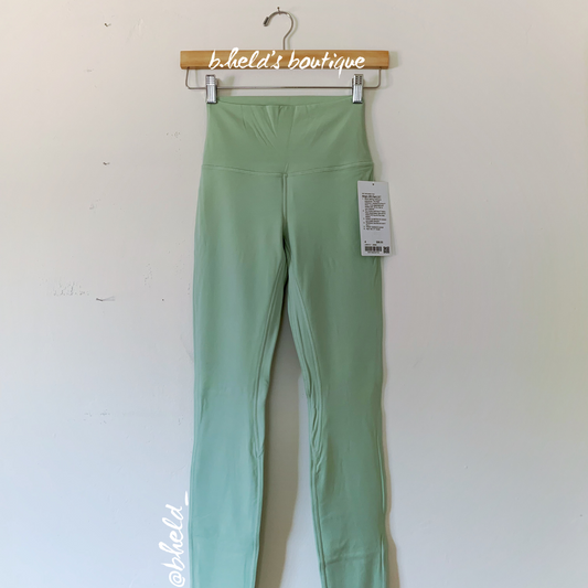lululemon Align High-Rise Pant 31" in Creamy Mint, Size 4 (Double-Lined)