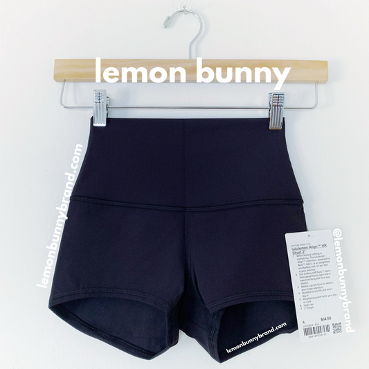 lululemon Align High-Rise Short 2" in Black, Size 4 (Single-Lined)