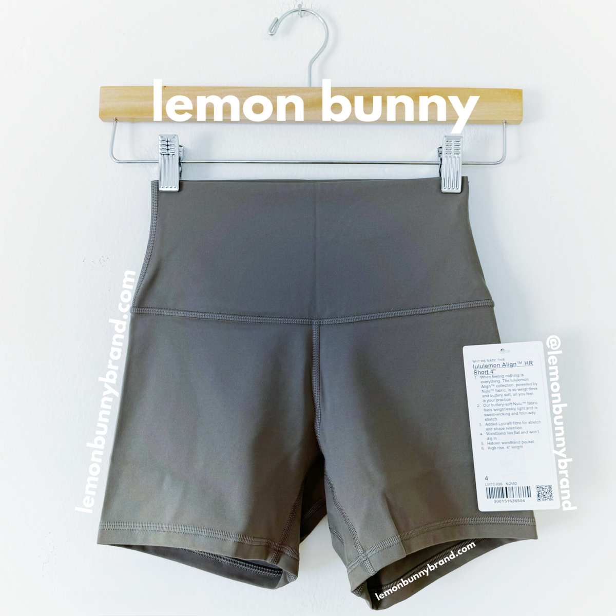 lululemon Align High-Rise Short 4" in Nomad, Size 4 (Single-Lined)