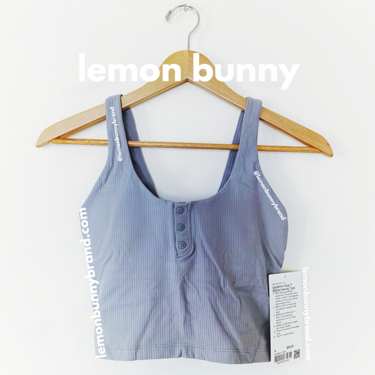 lululemon Align Ribbed Henley Tank Top in Rhino Grey, Size 4