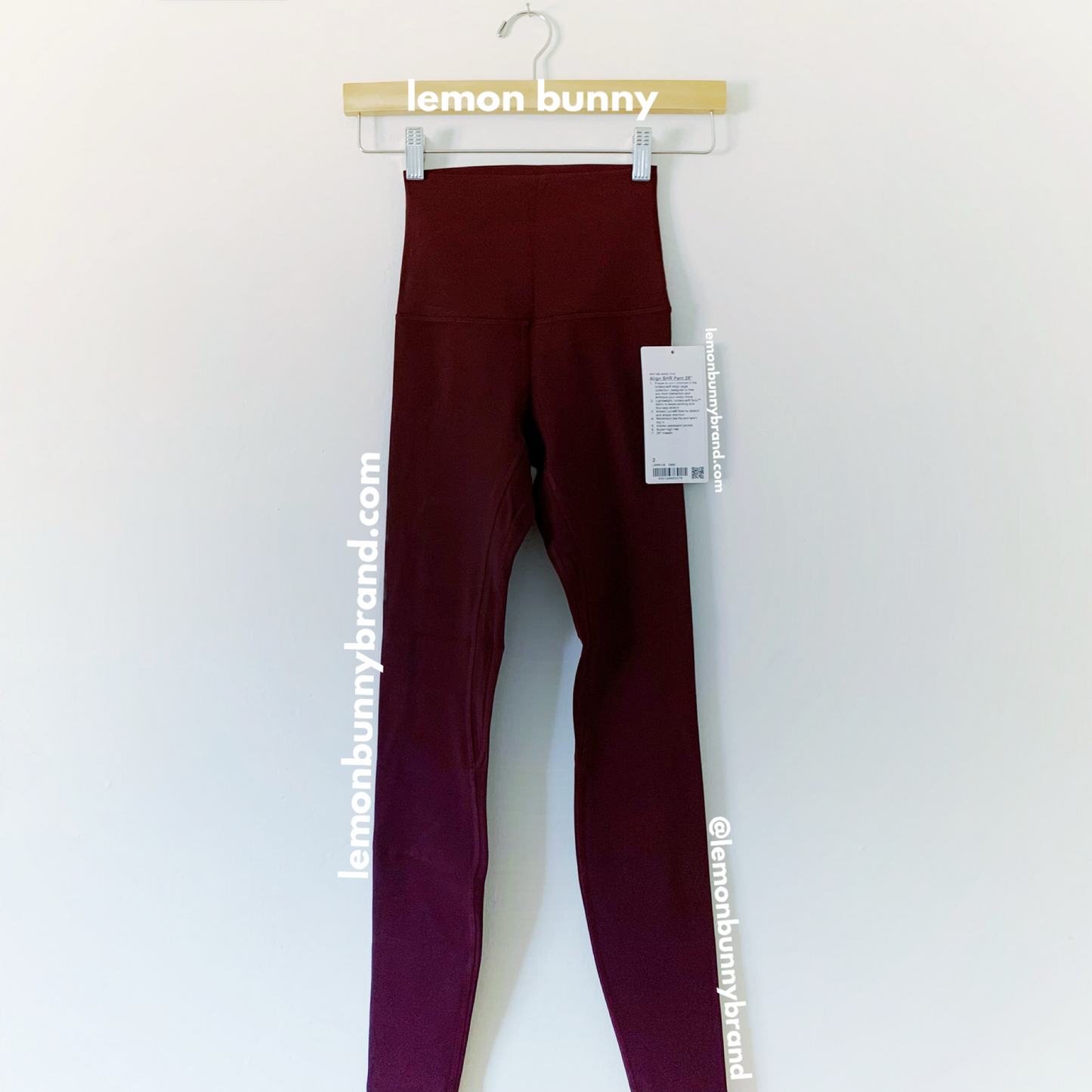 lululemon Align Super High-Rise Pant 28" in Cassis, Size 2 (Single-Lined)