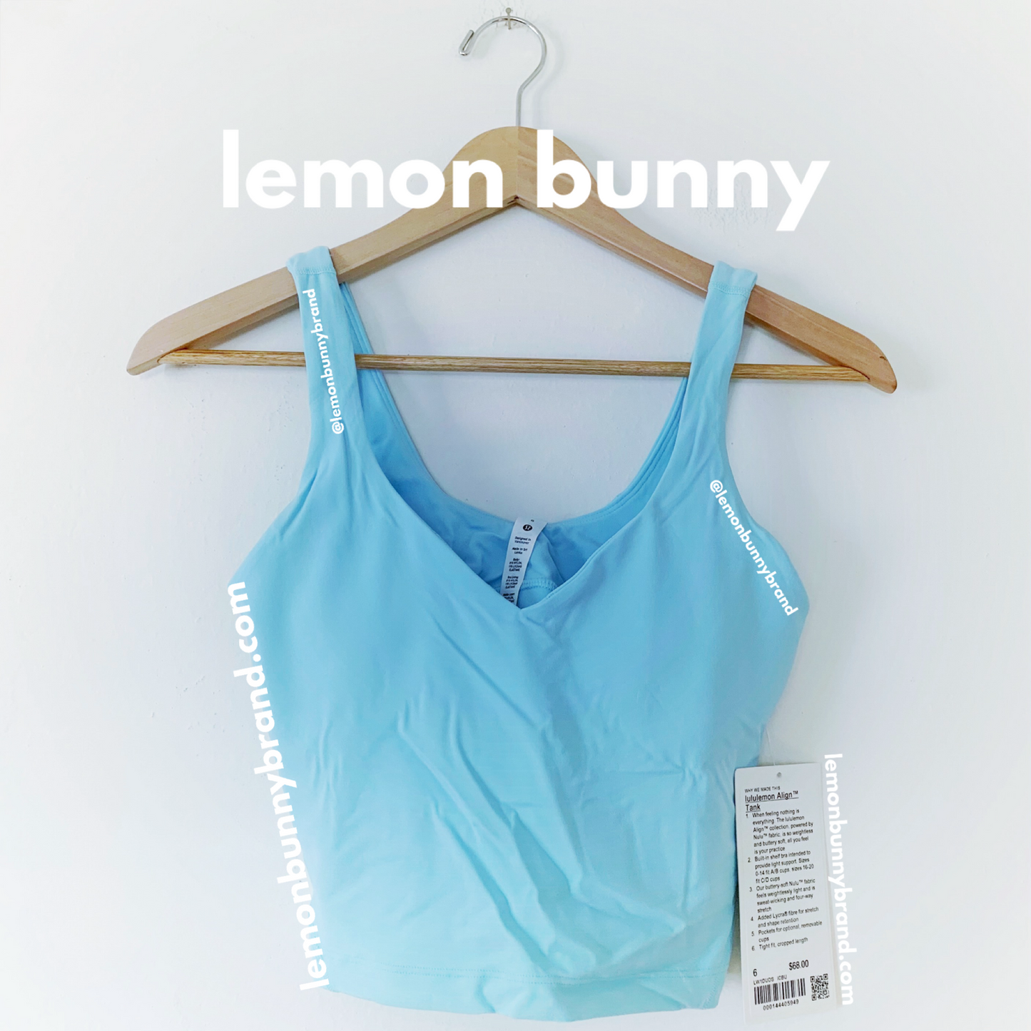 lululemon Align Tank Top in Icing Blue, Size 6