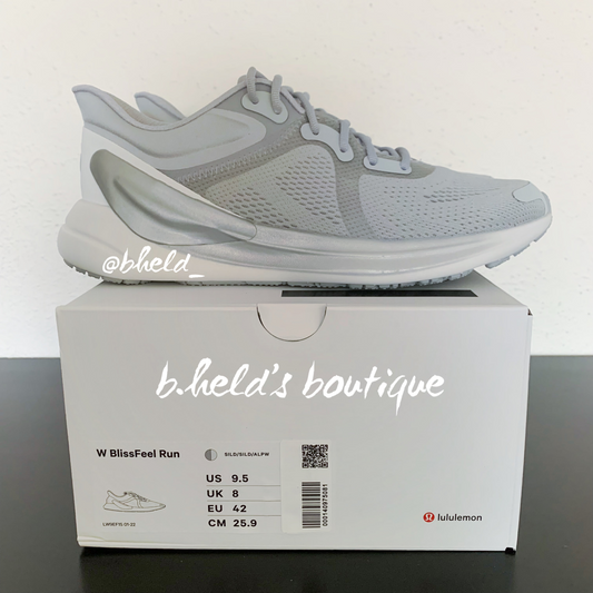 lululemon Blissfeel Women's Running Shoe in Silver Drop/Silver Drop/Alpine White, Size 9.5