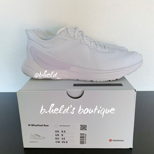 lululemon Blissfeel Women's Running Shoe in White/White/White, Size 9.5
