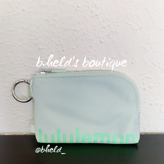 lululemon Clippable Card Pouch Wallet in Kohlrabi Green/Pistachio, One Size