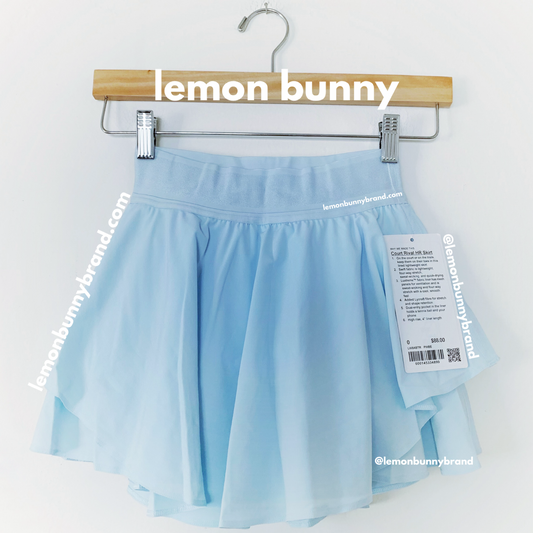 lululemon Court Rival High-Rise Skirt in Powder Blue, Size 0